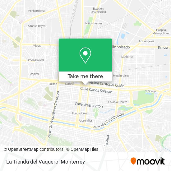 Mapa de La Tienda del Vaquero