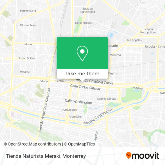 Tienda Naturista Meraki map