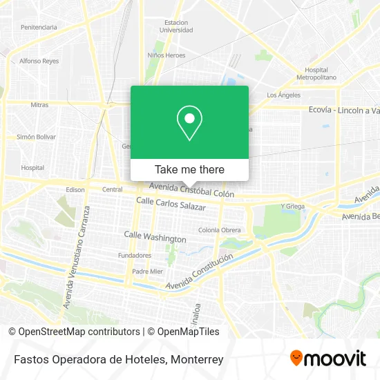 Fastos Operadora de Hoteles map