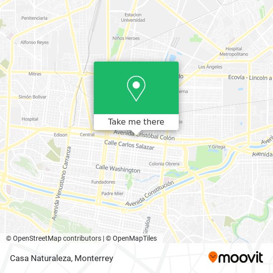 Mapa de Casa Naturaleza