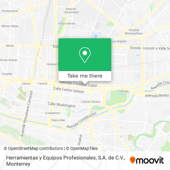 Mapa de Herramientas y Equipos Profesionales, S.A. de C.V.