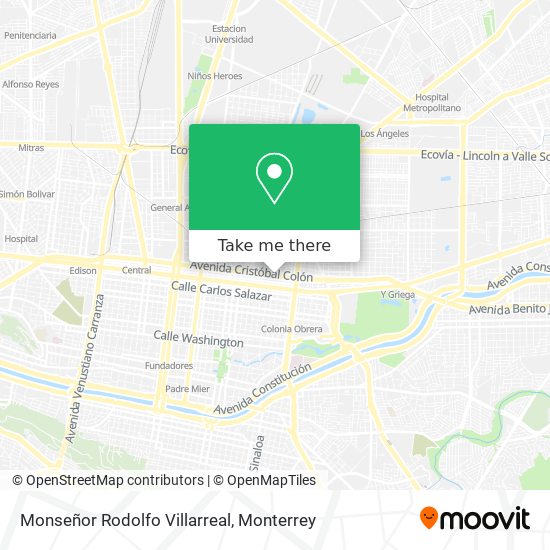 Monseñor Rodolfo Villarreal map