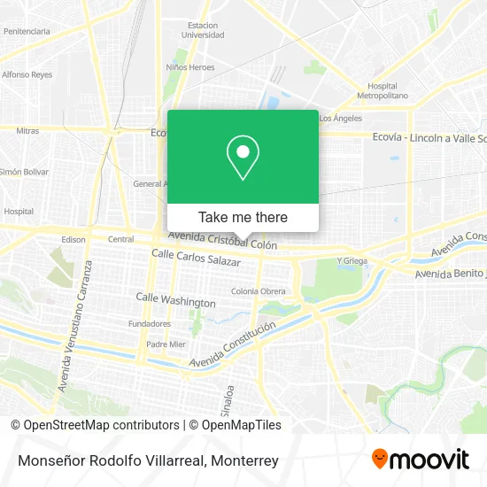 Mapa de Monseñor Rodolfo Villarreal