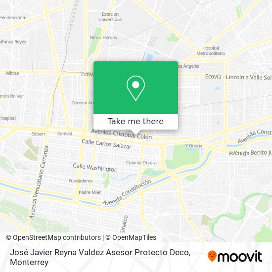 José Javier Reyna Valdez Asesor Protecto Deco map