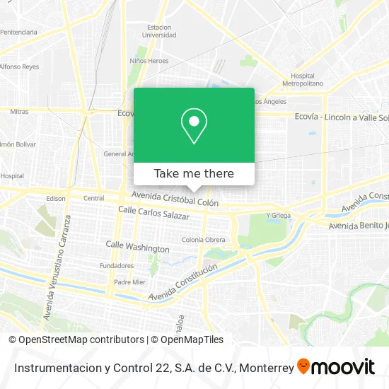 Instrumentacion y Control 22, S.A. de C.V. map