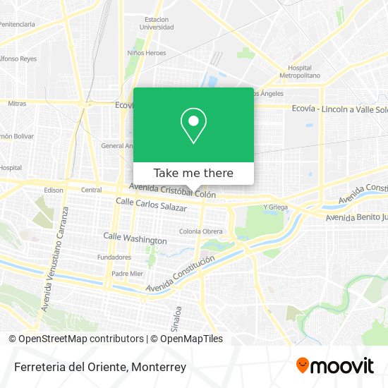 Ferreteria del Oriente map