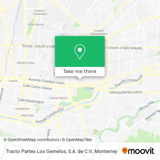 Tracto Partes Los Gemelos, S.A. de C.V. map