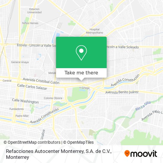 Refacciones Autocenter Monterrey, S.A. de C.V. map