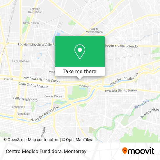 Mapa de Centro Medico Fundidora