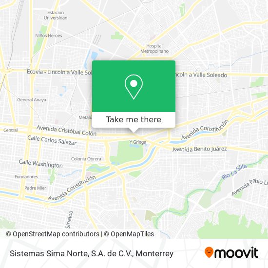 Sistemas Sima Norte, S.A. de C.V. map