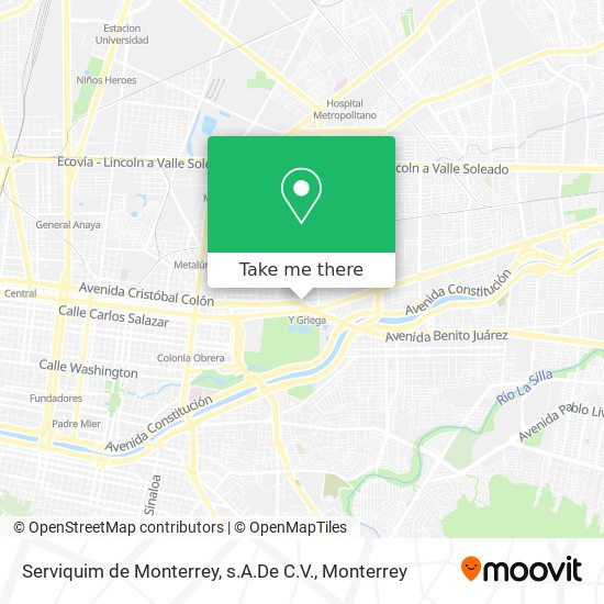 Serviquim de Monterrey, s.A.De C.V. map