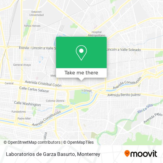 Laboratorios de Garza Basurto map