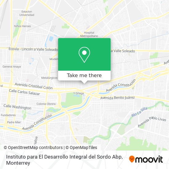 Instituto para El Desarrollo Integral del Sordo Abp map