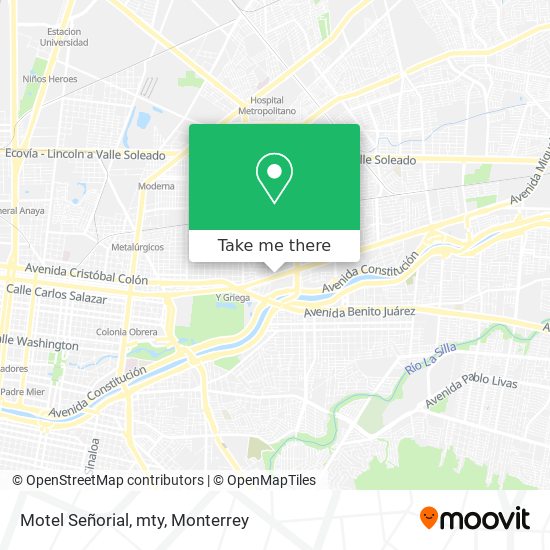 Motel Señorial, mty map