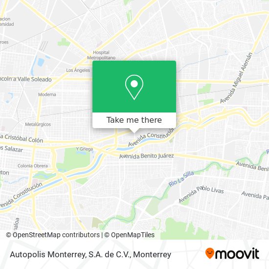 Autopolis Monterrey, S.A. de C.V. map