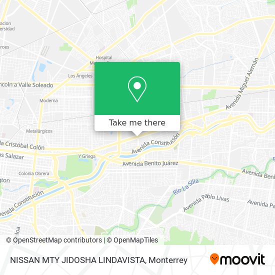 NISSAN MTY JIDOSHA LINDAVISTA map