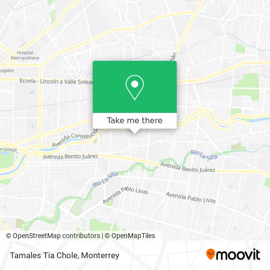Mapa de Tamales Tia Chole