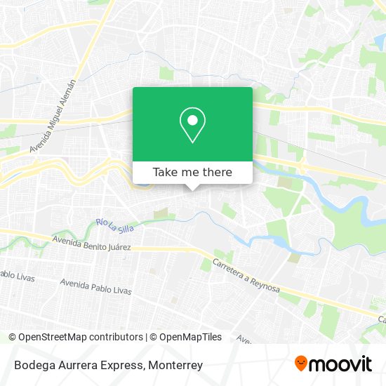 Mapa de Bodega Aurrera Express