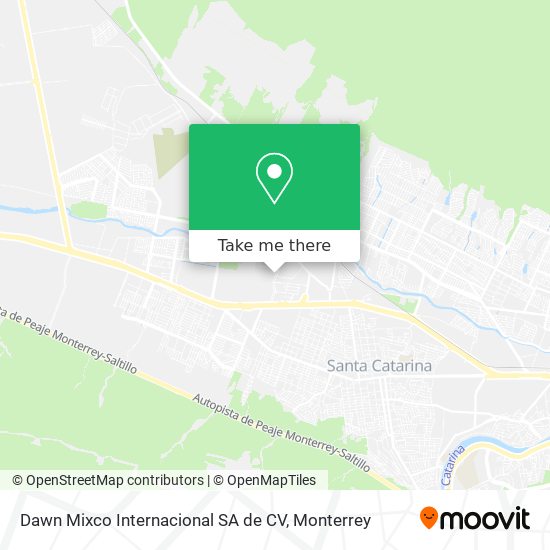 Mapa de Dawn Mixco Internacional SA de CV