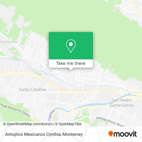 Antojitos Mexicanos Cynthia map
