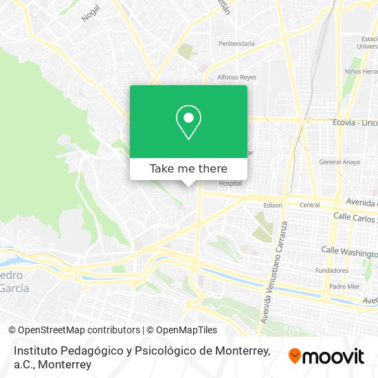 Instituto Pedagógico y Psicológico de Monterrey, a.C. map