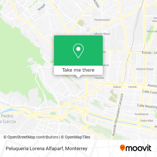 Peluqueria Lorena Alfaparf map