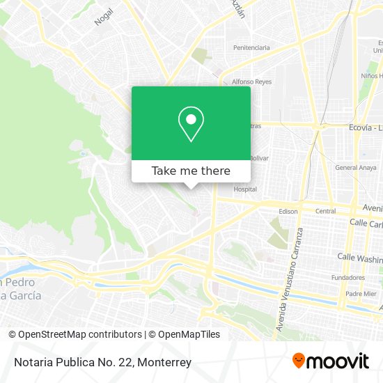 Notaria Publica No. 22 map