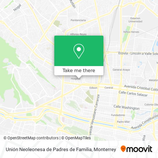 Unión Neoleonesa de Padres de Familia map