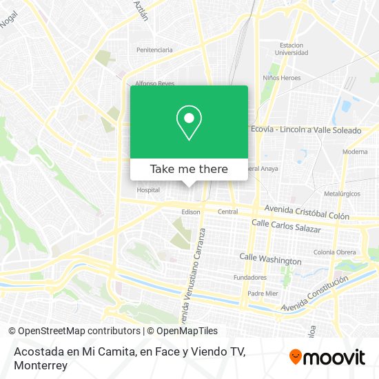 Mapa de Acostada en Mi Camita, en Face y Viendo TV