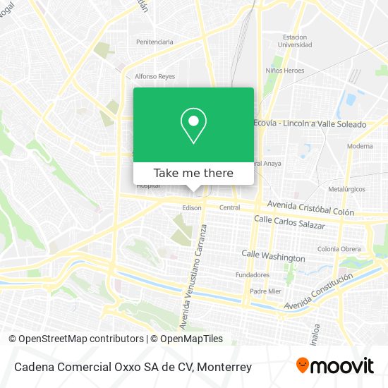Cadena Comercial Oxxo SA de CV map