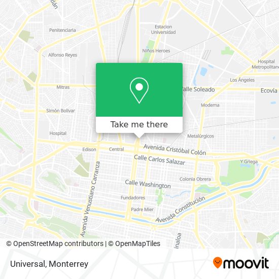 Mapa de Universal
