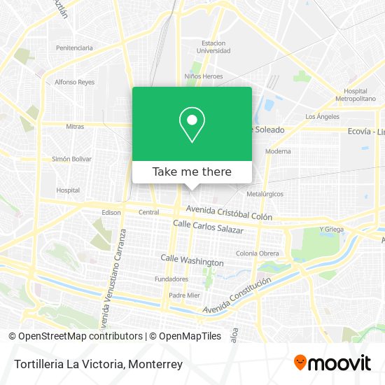 Tortilleria La Victoria map