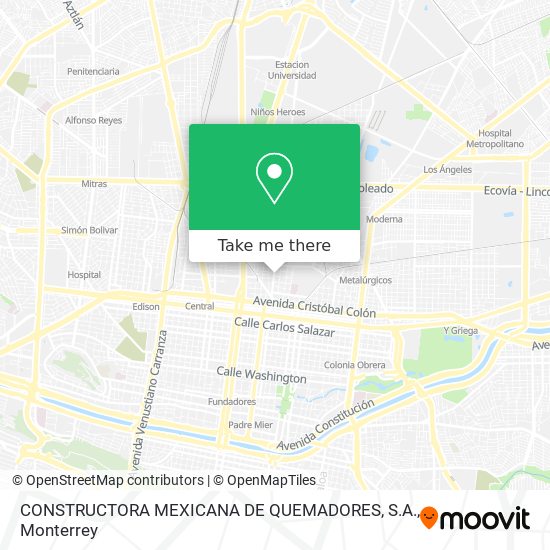 Mapa de CONSTRUCTORA MEXICANA DE QUEMADORES, S.A.