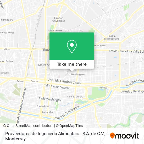 Proveedores de Ingeniería Alimentaria, S.A. de C.V. map