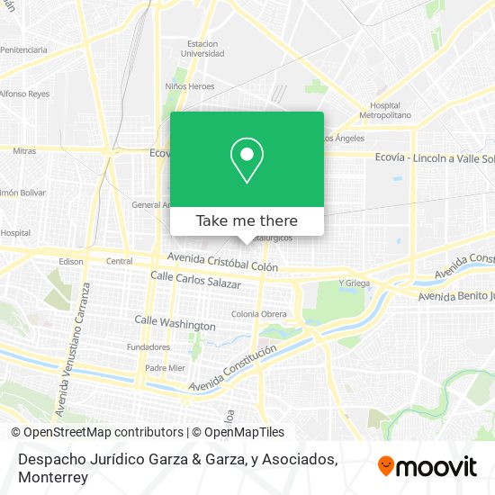 Despacho Jurídico Garza & Garza, y Asociados map