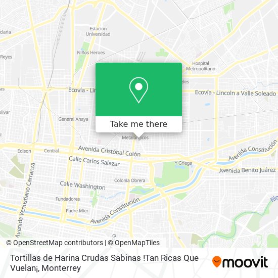 Tortillas de Harina Crudas Sabinas !Tan Ricas Que Vuelan¡ map