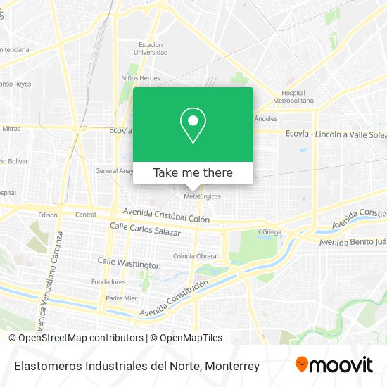 Elastomeros Industriales del Norte map