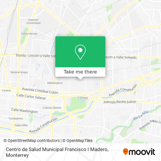 Centro de Salud Municipal Francisco I Madero map