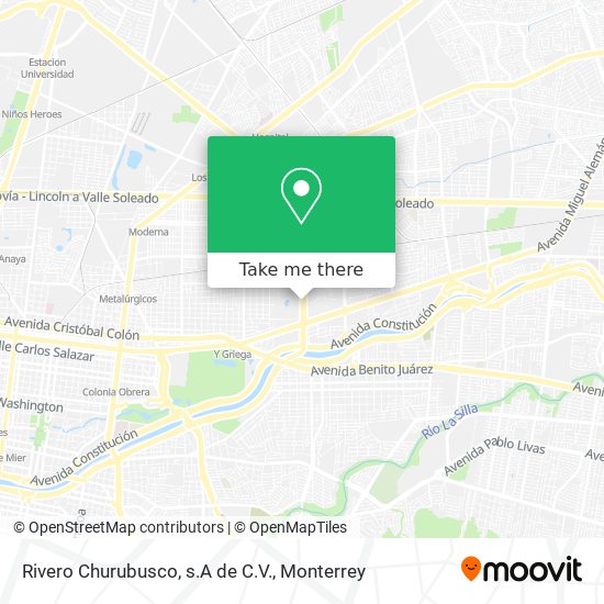 Rivero Churubusco, s.A de C.V. map