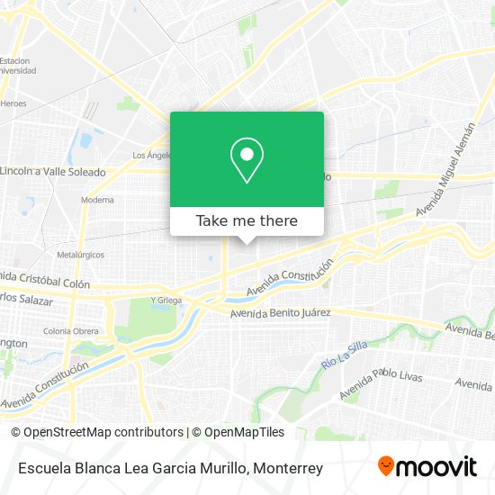 Mapa de Escuela Blanca Lea Garcia Murillo
