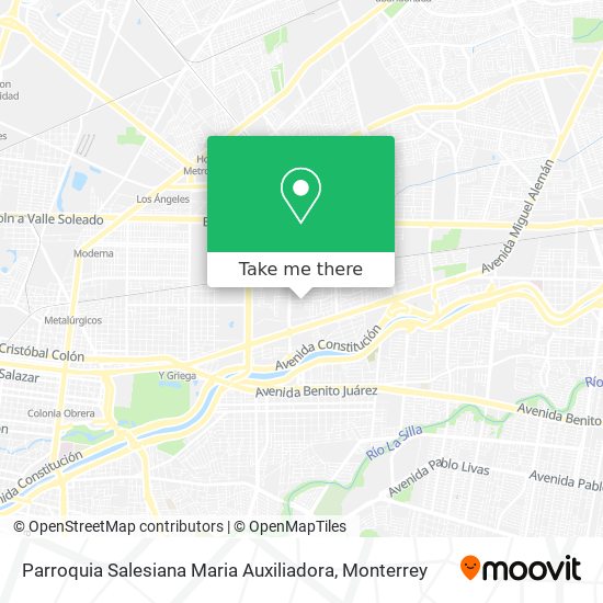 Mapa de Parroquia Salesiana Maria Auxiliadora