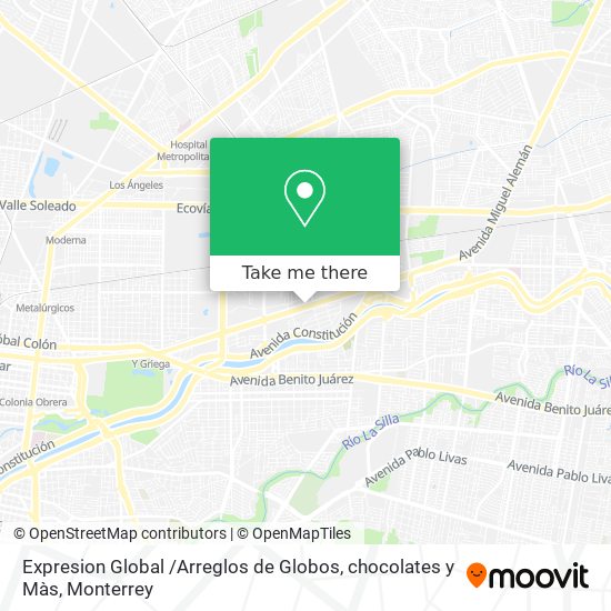 Expresion Global /Arreglos de Globos, chocolates y Màs map