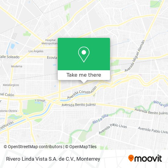 Rivero Linda Vista S.A. de C.V. map