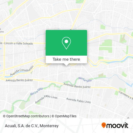 Acuali, S.A. de C.V. map