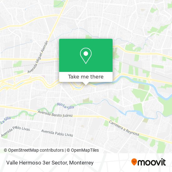 Valle Hermoso 3er Sector map