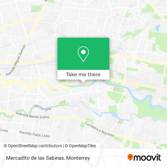 Mercadito de las Sabinas map