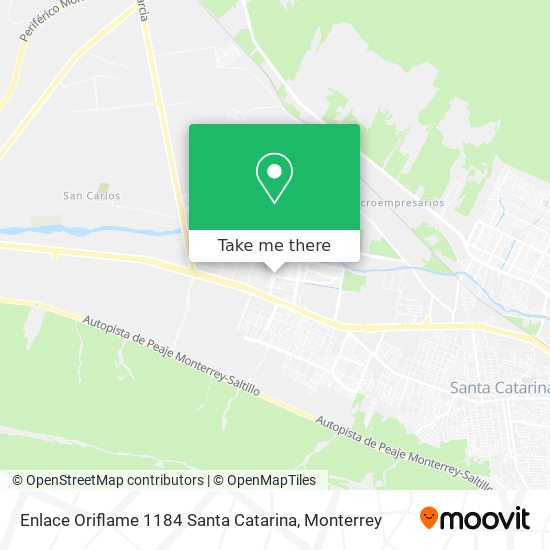Enlace Oriflame 1184 Santa Catarina map