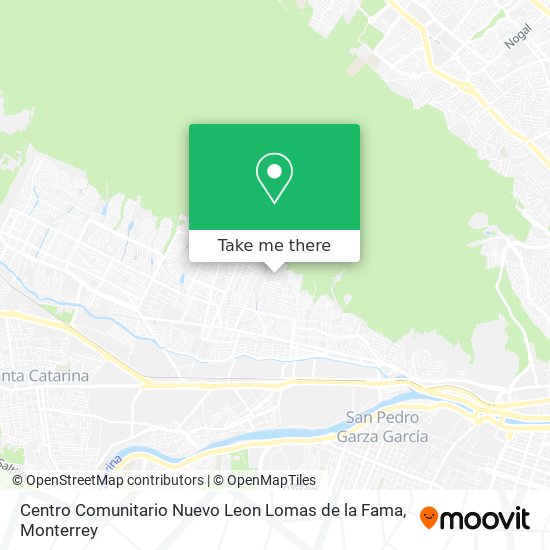 Centro Comunitario Nuevo Leon Lomas de la Fama map
