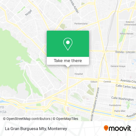 La Gran Burguesa Mty map