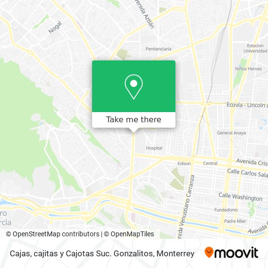 Mapa de Cajas, cajitas y Cajotas Suc. Gonzalitos
